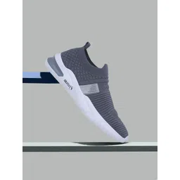 ASIAN Men Grey Mesh Hattrick-27 Running Shoes