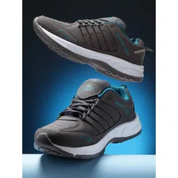 ASIAN Men Grey & Blue Running Shoes