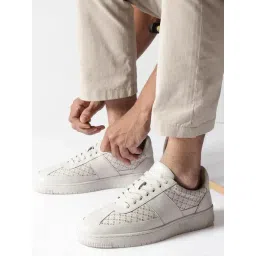 Rare Rabbit Men's Off White Sneakers