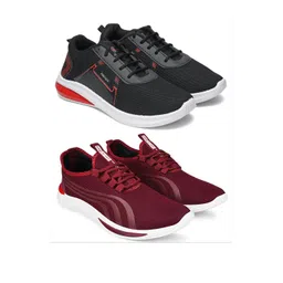 Free Kicks Men Multicoloured Mesh Marking Running Sports Shoes