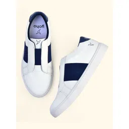 yoho Women Colourblocked PU Slip-On Sneakers