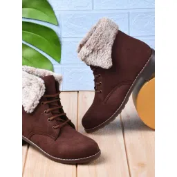 TRYME Women's Brown Snow Boots