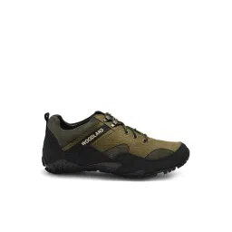Woodland Men's Olive Green Casual Sneakers