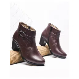 TRYME Women's Brown Casual Boots