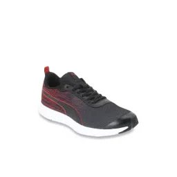 Puma Brisk FR Black & Ribbon Red Running Shoes