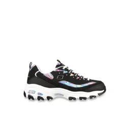 Skechers Women's D'LITES-WHIMSICAL DREAM Black Multi Casual Lace Up Shoe