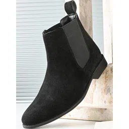 El Paso Men Round Toe Chelsea Boots