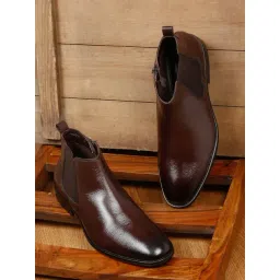 Teakwood Leathers Men's Brown Chelsea Boots