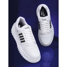 Leap7X by Liberty Men's White Casual Sneakers
