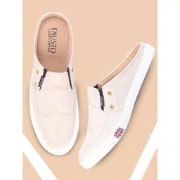 FAUSTO Men Solid Slip-On Sneakers