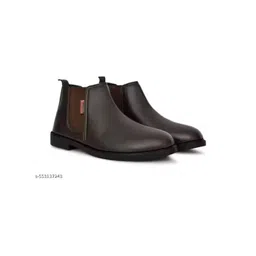 TRM Men Square Blocks Chelsea Boots