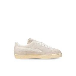 Puma Unisex Suede XL Frosted Ivory & Warm White Sneakers