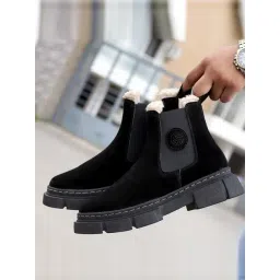 Bacca Bucci Men's ALPINE ARMOR Black Chelsea Boots