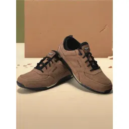 Woodland Men's Brown Casual Sneakers