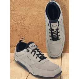 Woodland Men's Grey Casual Sneakers