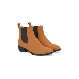 AfroJack Women Casual Block-Heeled Regular Boots
