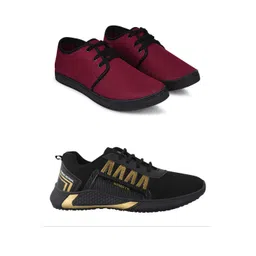 Free Kicks Men Multicoloured Mesh Marking Running Sports Shoes