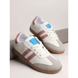 TRYME Women's Pink Casual Sneakers