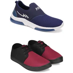 Spotwalk Men Pack of 2 Running Shoes