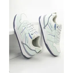 Red Tape Women Colourblocked PU Round Toe Sneakers