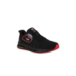 Campus Men Black & Red Running Shoes