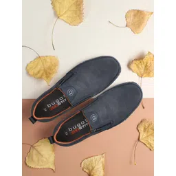 Bugatti Glenans Men Textured Round Toe Slip-On Sneakers