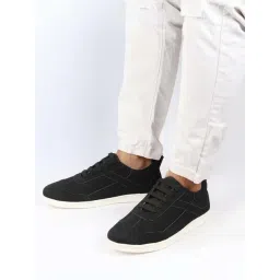 Fausto Men's Black Casual Sneakers