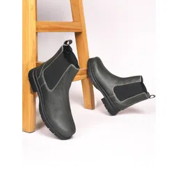 CLOG LONDONWomen Casual Block-Heeled Chelsea Boots