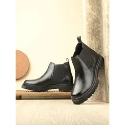 AfroJack Men Korean Leather Chelsea Boots