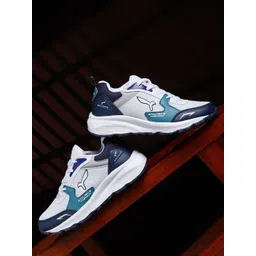 WELCOME Men Colourblocked Round Toe Lace Ups Walking Non-Marking Priotection Sports Shoes