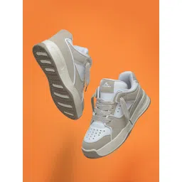 adeboy Men PU  Round Toe Lace-Up Sneakers