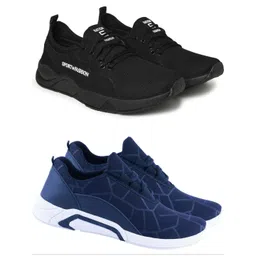 Free Kicks Men Multicoloured Mesh Marking Running Sports Shoes