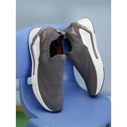 JQR KNIT PRO Men Grey Walking Shoes