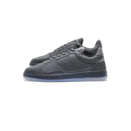 RARE RABBIT Men Reven Dark Grey Round Toe Sneakers