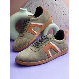 NICO NERINI Men Colourblocked Leather Sneakers