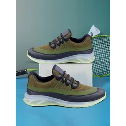 Bxxy Men Mesh Running Non-Marking Lace-up Shoes