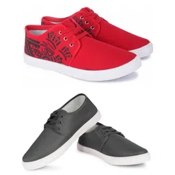 Free Kicks Men Grey Mesh Marking Running Sports Shoes