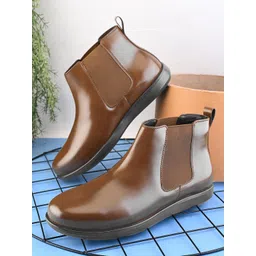 The Roadster Lifestyle Co Men High-Top Casual Slip On Chelsea Boots