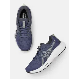 ASICS Women Woven Design Round-Toe Contend 9 Running Shoes