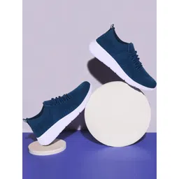 SP-22509 T.Blue Walking Shoes For Men