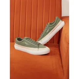 Pepe Jeans Canvas Men Colourblocked Round Toe Lace Ups Chukka or Desert Boots Sneakers