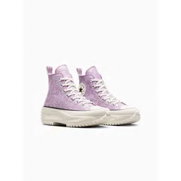 Converse Run Star Unisex Woven Design High-Top Sneakers Casual Shoes