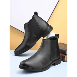 Genuine Synthic Chelsea Boots For Mens| Soft Cushioned Insole Boots For Men