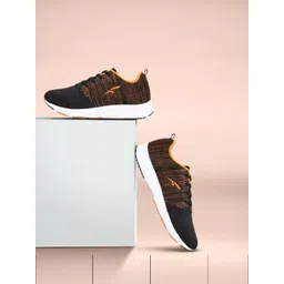 FURO by Red Chief Men Black & Orange Running Shoes