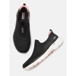 Skechers Women Black Go Walk 6- Glimmering Walking Shoes