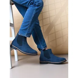 Styli Men Faux Suede Chelsea Boots