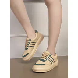 Killer Women Round Toe Lace-Up Casual Sneakers