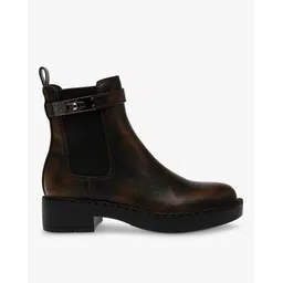 Women Applied Round-Toe Ankle-Length Boots
