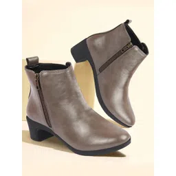 FAUSTO Women Block Heeled Regular Boots