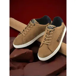 Woodland Men's Camel Casual Sneakers